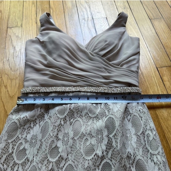 Women's Elegant Tan Dress - Picture 9 of 10